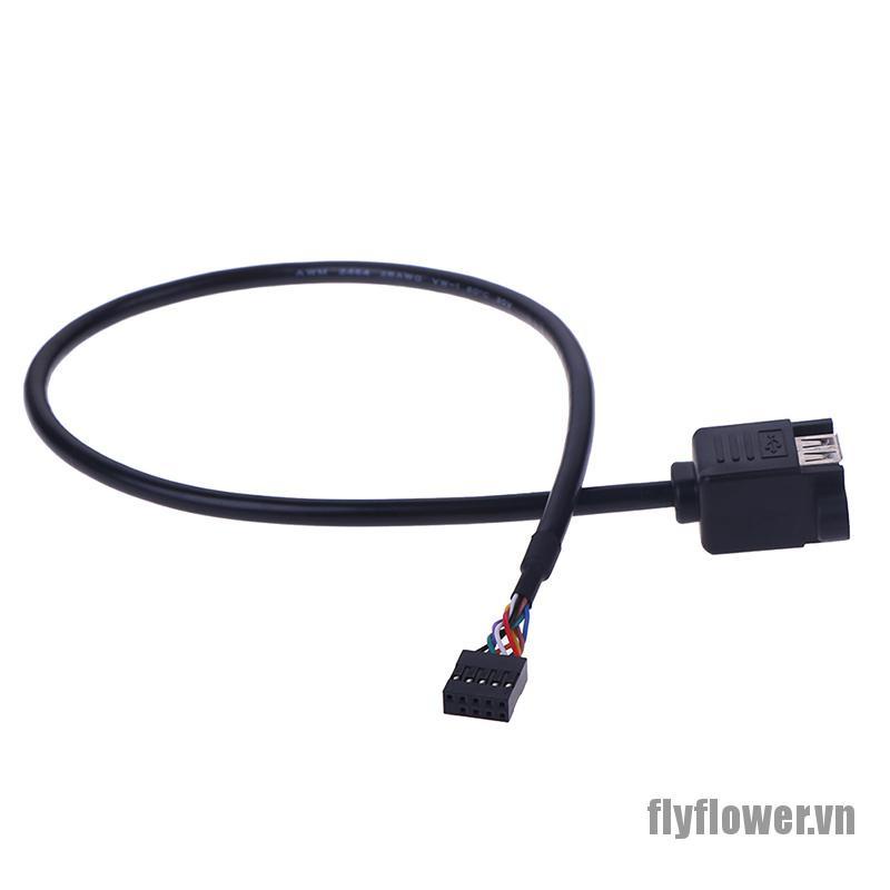 1 Cáp Mở Rộng 9 Pin Sang 2 Cổng Usb 2.0