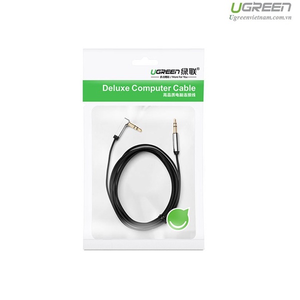 Cáp Audio 3.5mm Dài 5m đầu bẻ góc UGREEN 10729 - Hàng Chính Hãng