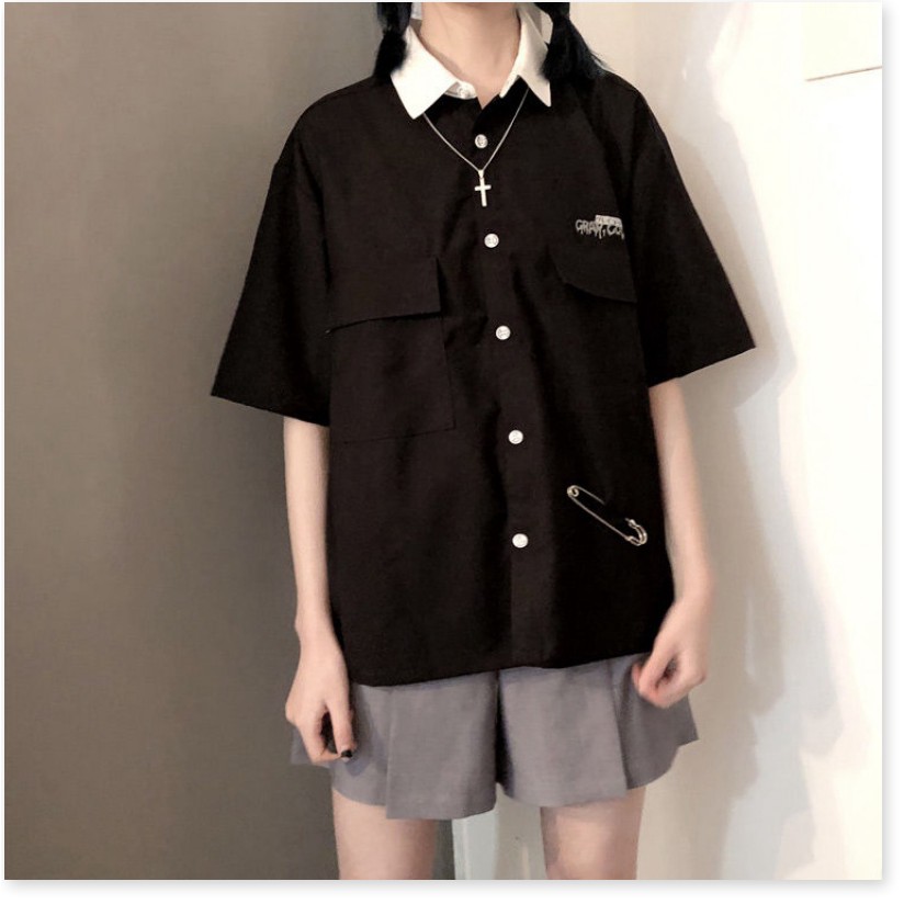 Áo sơ mi nam nữ tay dài kiểu học sinh,(Onesize dưới 65Kg), phong cách Hàn Quốc, áo khoác sơ mi nam nữ thời trang trẻ, mẫ | BigBuy360 - bigbuy360.vn