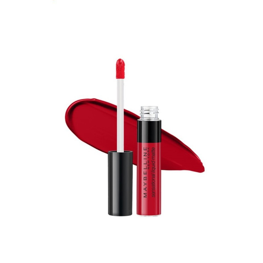 Son Kem Lì Nhẹ Môi Maybelline 03 Flush It Red Sensational Liquid Matte