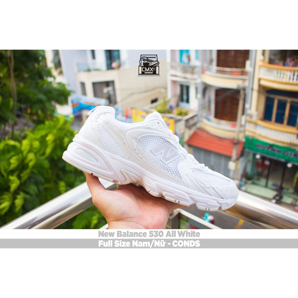 [ HÀNG CHÍNH HÃNG ] Giày New Balance 530 All White ( MR530FW1 ) - REAL AUTHETIC 100%