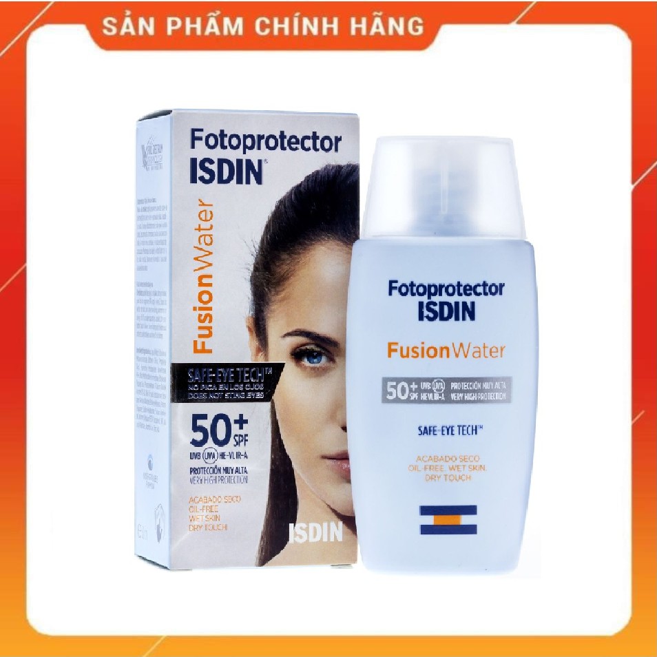 Kem chống nắng Fotoprotector Isdin Fusion Water  đặc biệt giành cho người đi tắm biển, đi bơi, chạy 