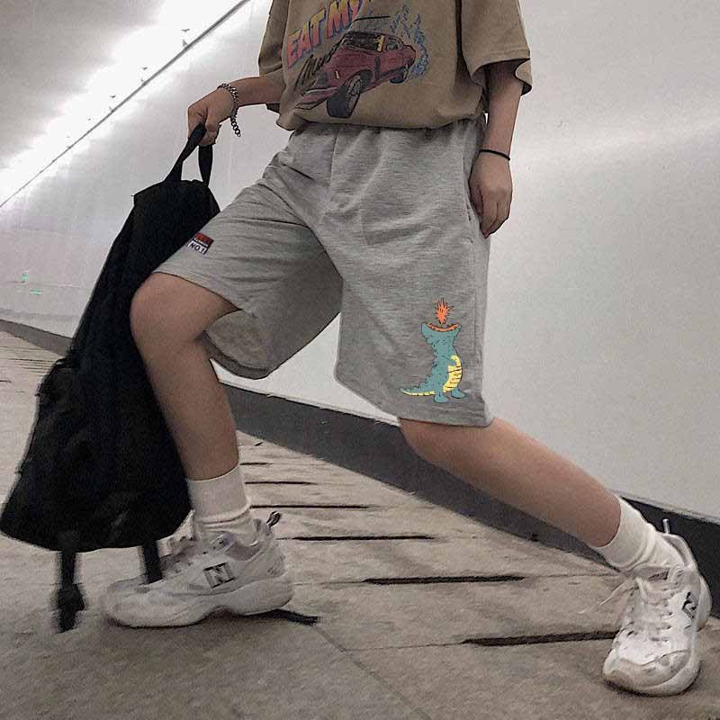 GIÁ RẺ  Quần short nỉ logo cá xấu cao cấp, đùi thể thao dây rút thời trang nam nữ unisex co dãn thoải mái