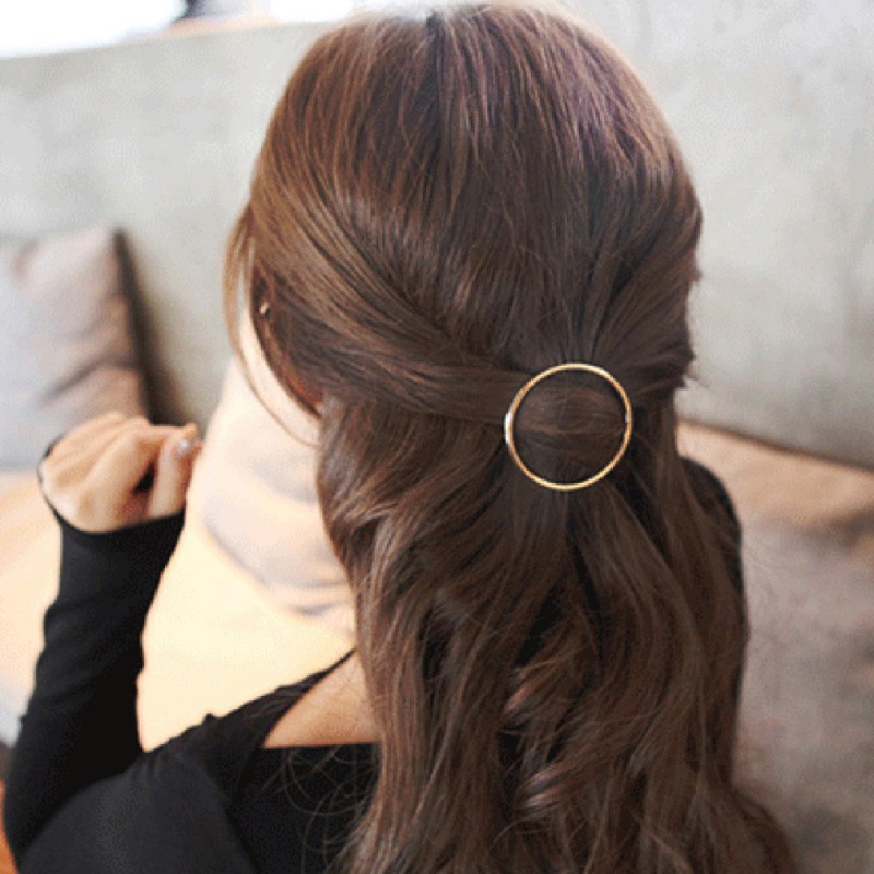 Kẹp tóc hợp kim họa tiết hình học độc đáo dành cho nữ