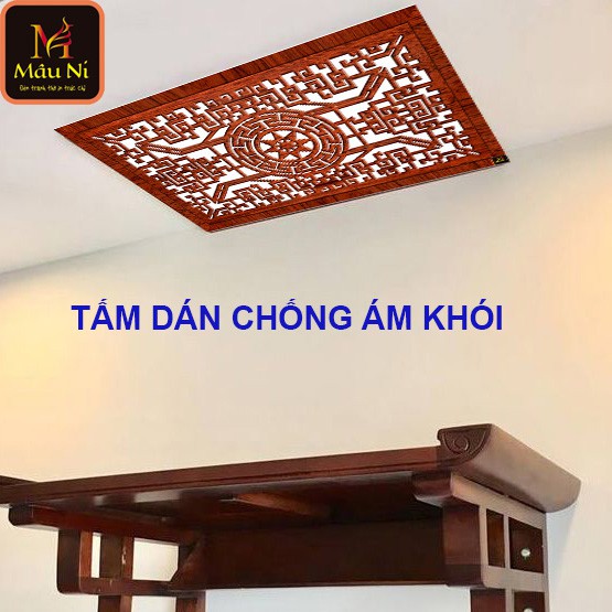 TẤM CHỐNG ÁM KHÓI [ bàn thờ treo tường chung cu ] án phòng thờ, dán lên trần nhà, không phải khoan, Kích thước 41cm x 6