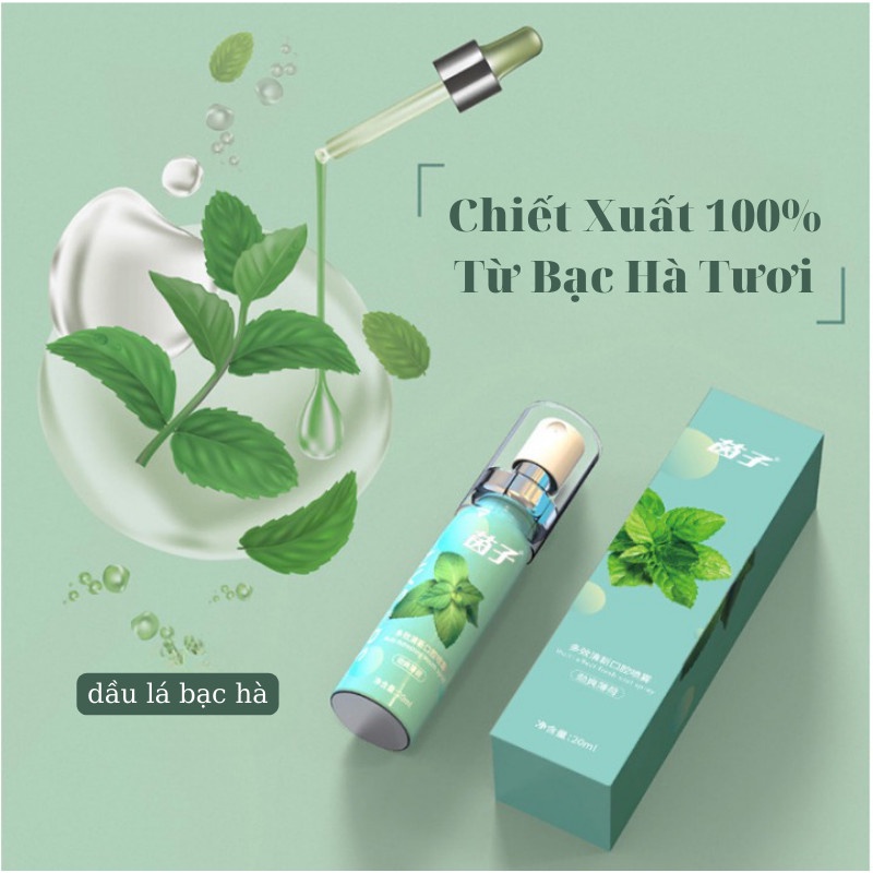 Xịt Thơm Miệng QINFEIYAN Chính Hãng Chiết Xuất Thiên Nhiên An Toàn Tuyệt Đối Sịt Thơm Miệng Thảo Mộc Diệt Vi Khuẩn