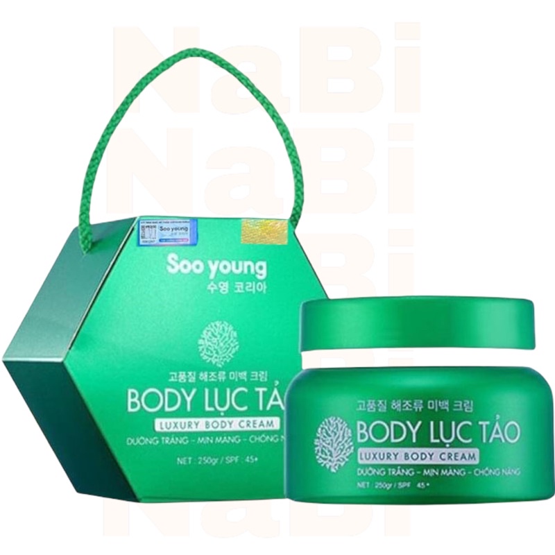 KEM DƯỠNG TRẮNG DA BODY LỤC TẢO SOO YOUNG 250GRAM