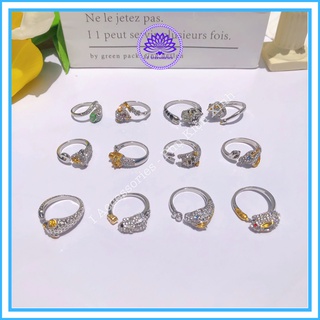 Nhẫn Nữ 12 Cung Hoàng Đạo Freesize Mạ Bạc 925 Đính Pha Lê I ACCESSORIES