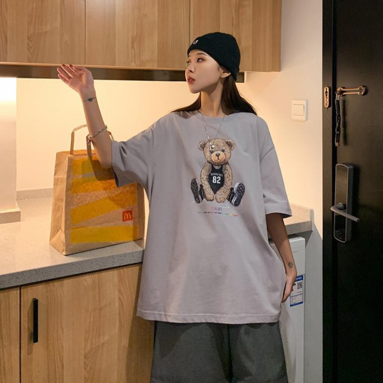 Áo Thun Thời Trang Unisex , Áo Thun Nam Nữ Hình Gấu 82 Đáng Yêu LH30 .. | BigBuy360 - bigbuy360.vn