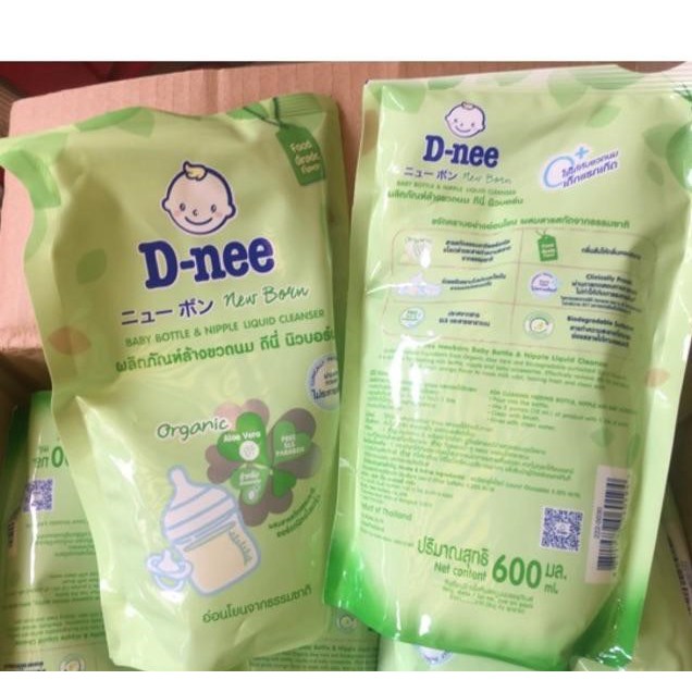 Nước rửa bình sữa Dnee Organic gói 600ml loại tốt