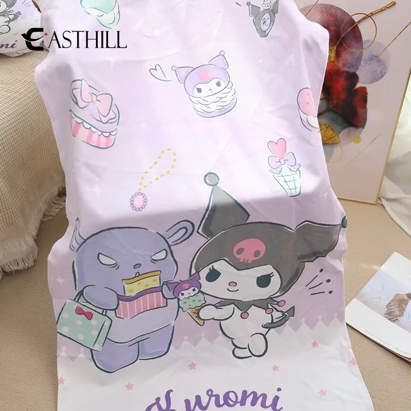 Khăn Tắm 70CM * 140CM Mau Khô Họa Tiết Anime Kuromi Melody Cinnamoroll Dễ Thương Cho Trẻ Em Và Người Lớn