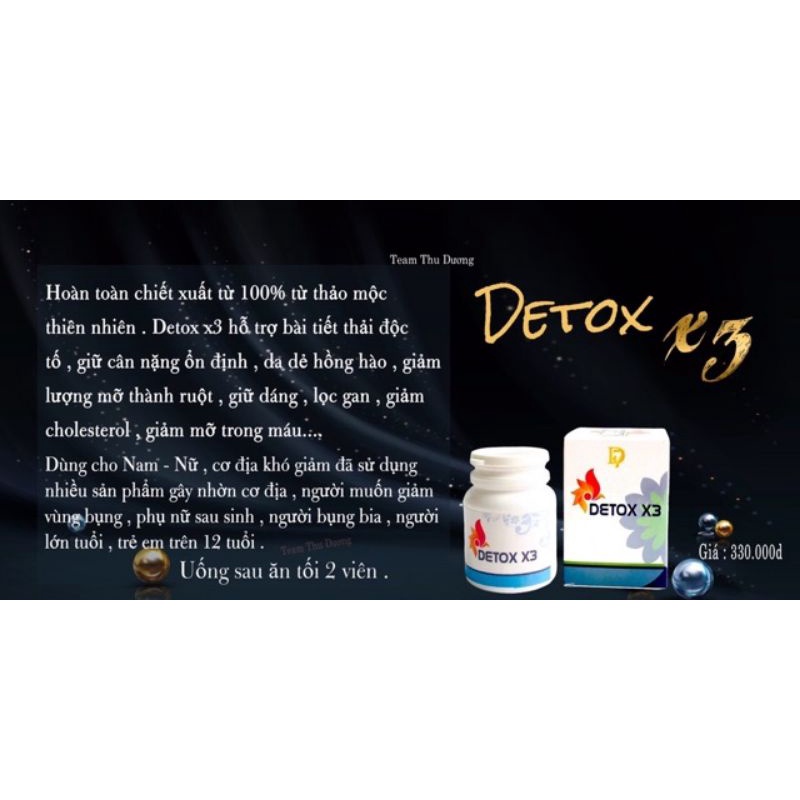 Giảm cân Detox X3 giảm mỡ bụng cấp tốc hiệu quả chính hãng