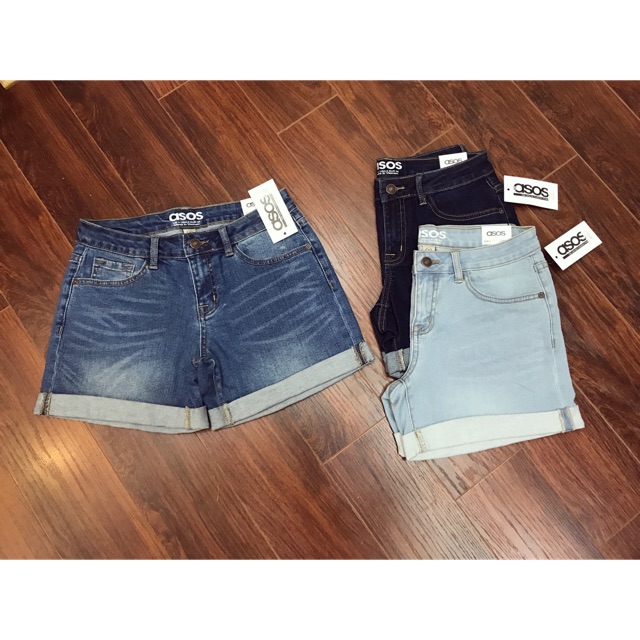 Short jean gập gấu