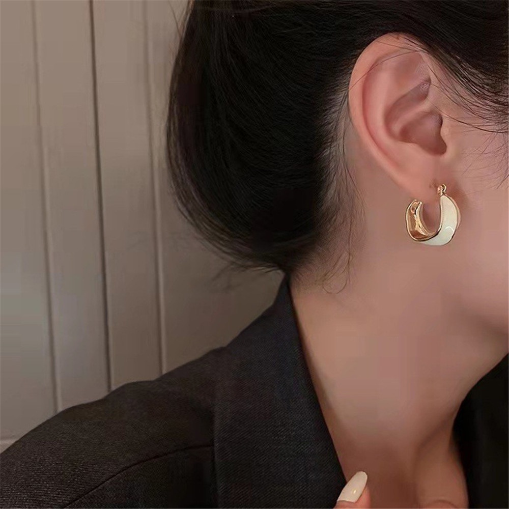 Bông Tai Mạ Bạc 925 Hình Tròn Đính Đá Thời Trang Cho Nữ