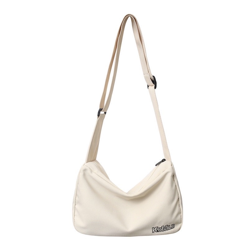 Túi Đeo Chéo Canvas Nam Nữ Phong Cách Hàn Quốc