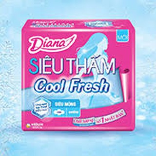 (SHOPEE TRỢ GIÁ 9/9)Combo 6 Gói BVS Diana siêu thấm-Siêu mỏng cánh Cool Fresh