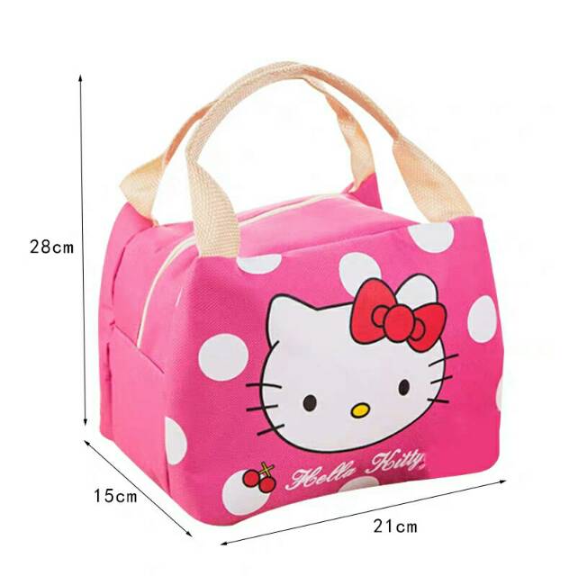 Túi Đựng Hộp Cơm Trưa Hình Hello Kitty Doraemon Totoro S35