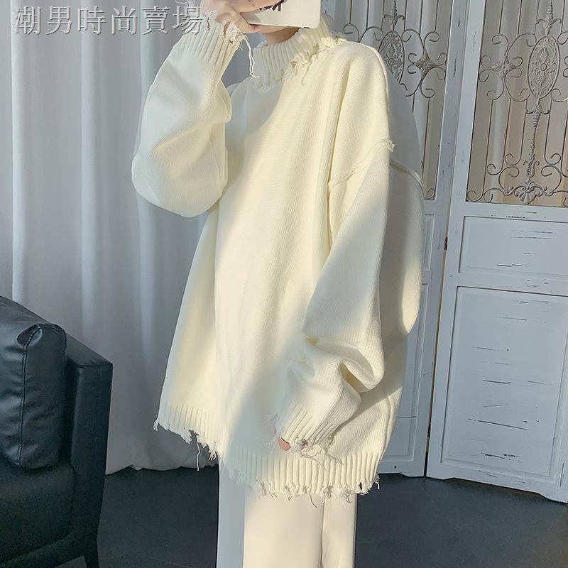 Áo Sweater Cổ Lọ Dáng Rộng Thời Trang Thu Đông Cho Các Cặp Đôi