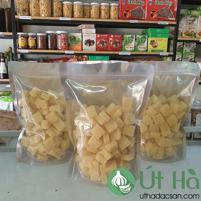 Đường Phổi Vàng Quảng Ngãi Túi Zip 1KG Đường Thủ Công Chính Gốc Quảng Ngãi 100% Tự Nhiên - Út Hà Đặc Sản