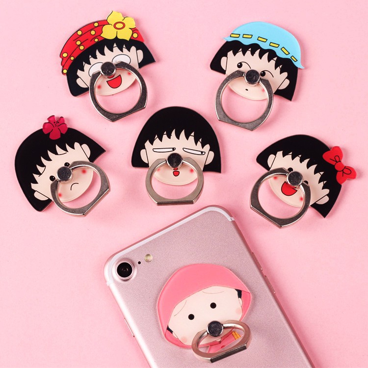 Iring Giá Đỡ Điện Thoại Chiếc Nhẫn Hoạt Hình Maruko Dễ Thương Siêu Bám Dính !
