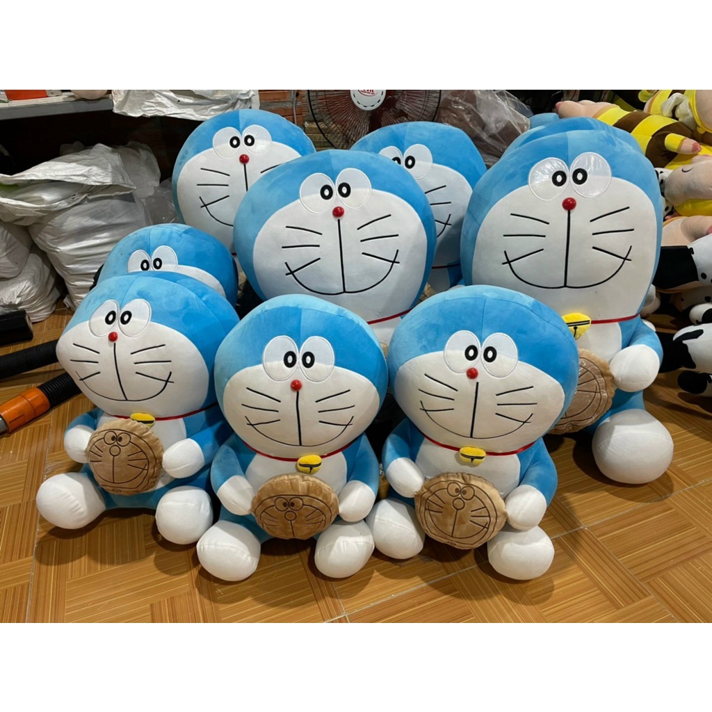 Gấu Bông Doraemon Ôm Bánh Rán Size To 75cm tphcm, Thú Nhồi Bông Doremon Qùa Tặng, Thú Bông Doremon, Mèo Bông Doremon