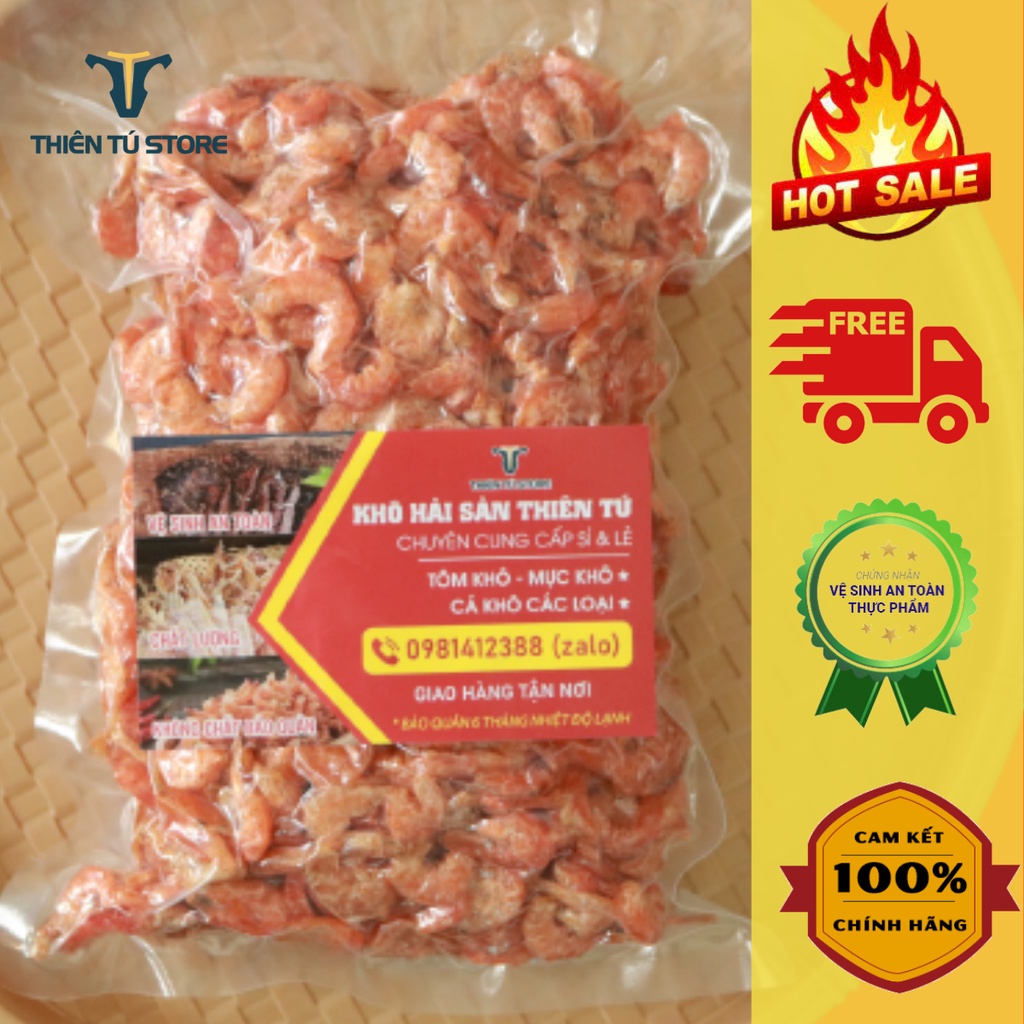 Tôm khô Cà Mau 500GR loại bình dân, Chuyên nấu canh, nấu nước dùng, kho rim. vệ sinh an toàn thực phẩm thientustoret