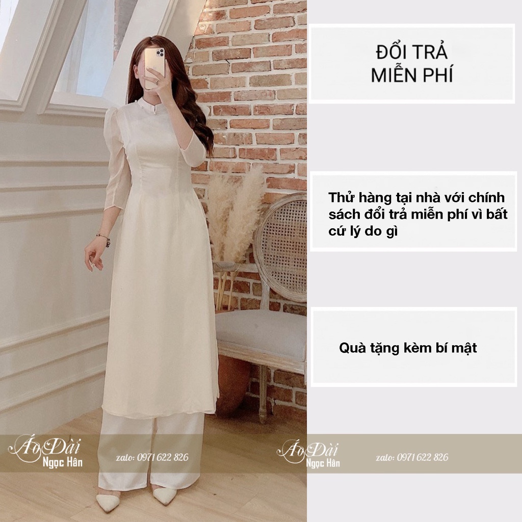 Áo dài cách tân nữ tay bồng  A01