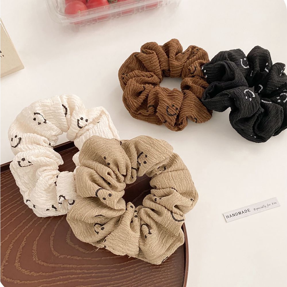 Dây buộc tóc hình mặt cười dễ thương dành cho nữ