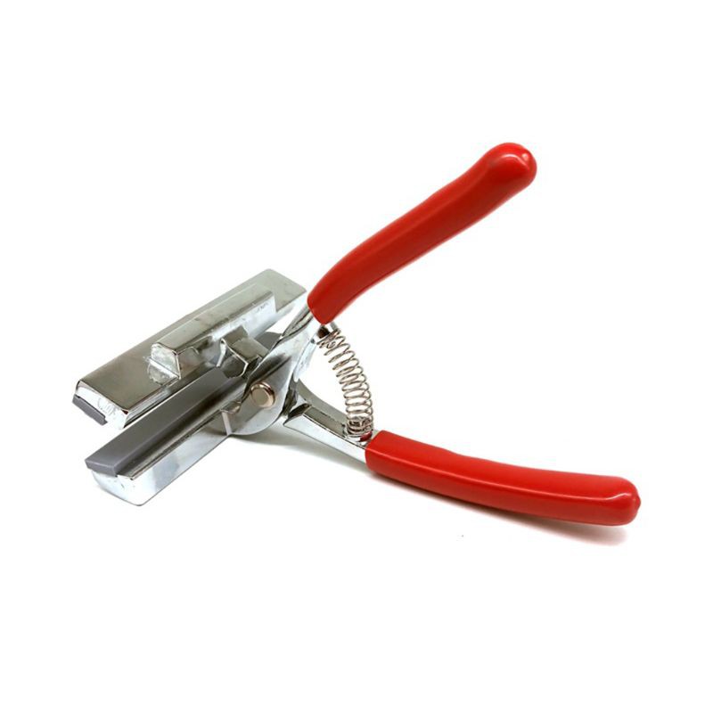 Kìm kéo dãn bề mặt vải miệng 12cm thiết kế tay cầm màu đỏ chuyên dụng vẽ tranh sơn dầu