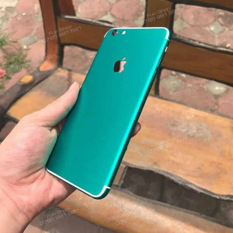 [IPHONE]Tấm Dán Skin FULL mặt sau Matte Brushed Seafoam 5 6 7 6plus 7plus 8plus X XS XR XSMAX 11 PRO MAX 12 PRO MAX