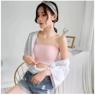 Áo ngực hai dây gân tăm, Áo lót hay dây có đệm ngực tạo dáng - Hàng cực thịnh của năm