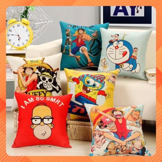Vỏ gối tựa lưng, trang trí sofa nhà cửa, văn phòng mẫu Luffy M76