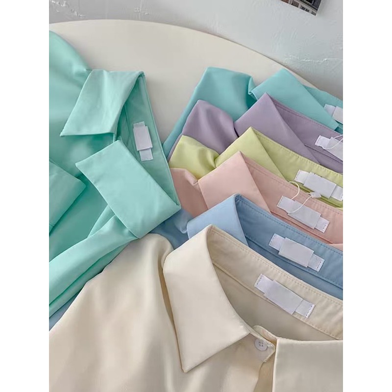ÁO SƠ MI PASTEL OVERSIZE MÙA HÈ SIÊU XINH