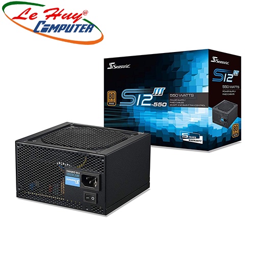 Nguồn máy tính SeaSonic S12III-550 550W 80 PLUS Bronze (550GB3)