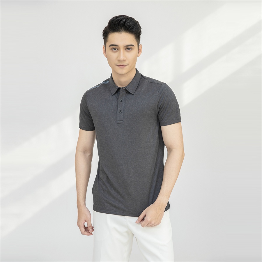 Áo polo nam ARISTINO phom Golf fit, thiết kế basic, họa tiết dệt jacquard tinh tế - APSG11S1