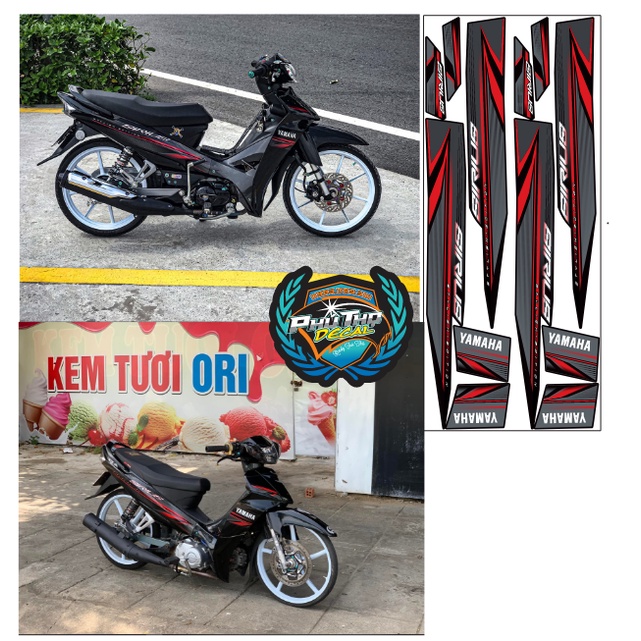 Tem rời sirius mẫu zin + tem 3 lớp+ 50cc -110cc