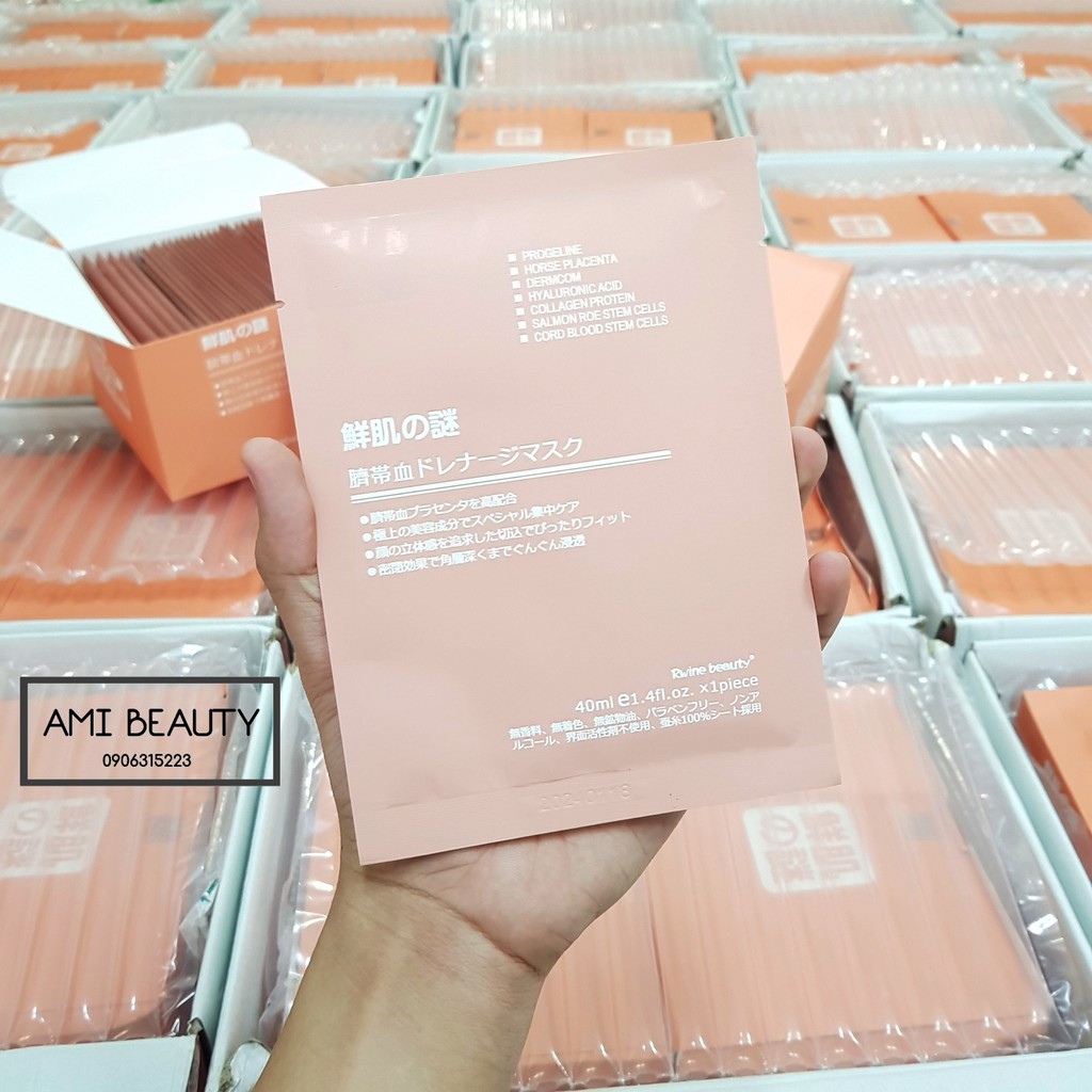 MẶT NẠ CUỐNG RỐN RWINE BEAUTY STEM CELL PLACENTA MASK