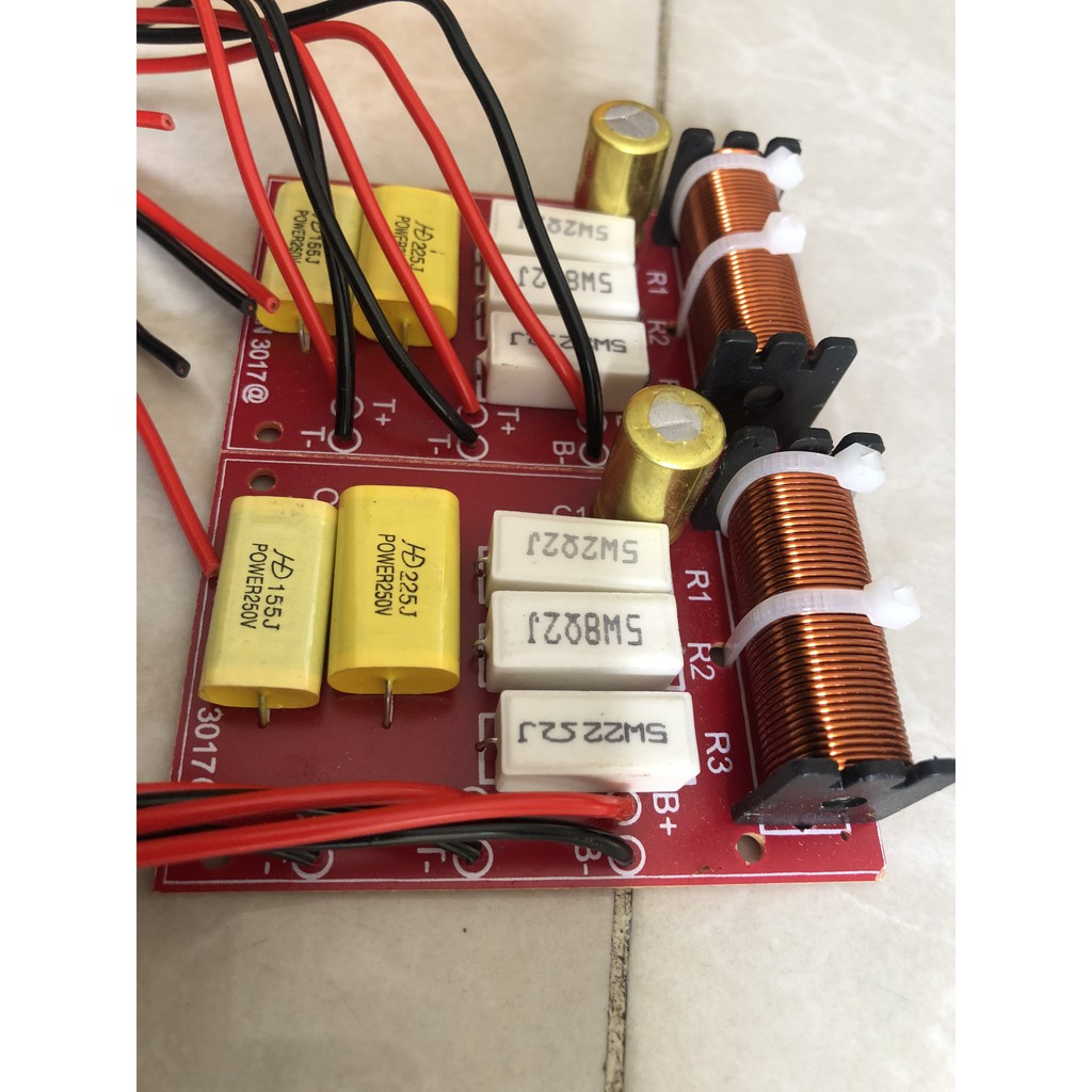 Mạch phân tần loa 1 bass 2 treble