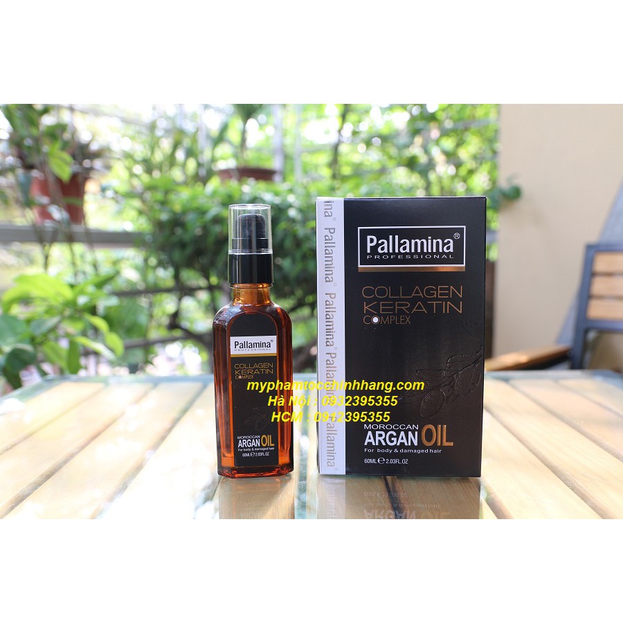 Tinh dầu dưỡng tóc Pallamina Collagen Keratin Complex 60ml | BigBuy360 - bigbuy360.vn
