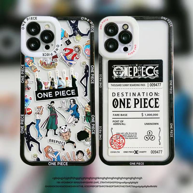 Ốp Điện Thoại Trong Suốt In Hoạt Hình One Piece Cho Iphone 12 Pro Max 7 8 Plus Se 2020 11 Pro Max X Xr Xs Max