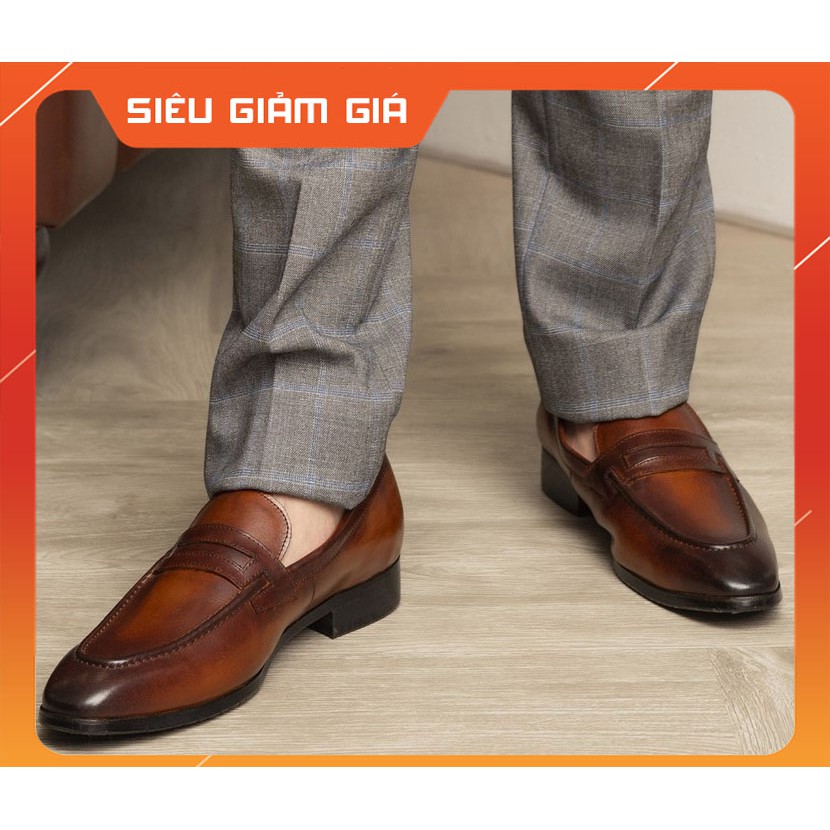 💝[Nhập mã TOP4MAN100K giảm ngay 100k] 💝 Giày Loafer nâu 555 – 15 ĐỦ SIZE💝 GIẦY TÂY