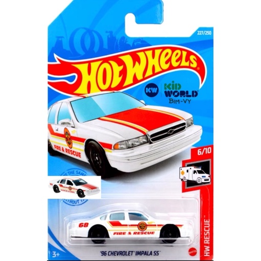 Xe mô hình Hot Wheels basic '96 Chevrolet Impala SS GTB12, 40K.