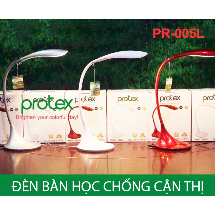 Đèn bàn học sinh cao cấp Led chống cận thị Protex PR-005L cảm ứng - Hàng chính hãng, bảo hành 5 năm