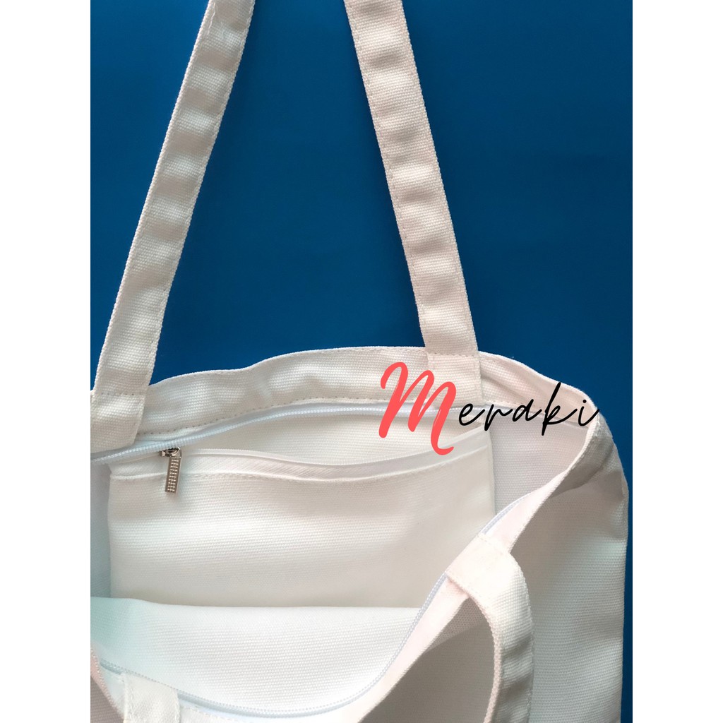 Túi Tote Vải Canvas Trơn Có 4 Màu