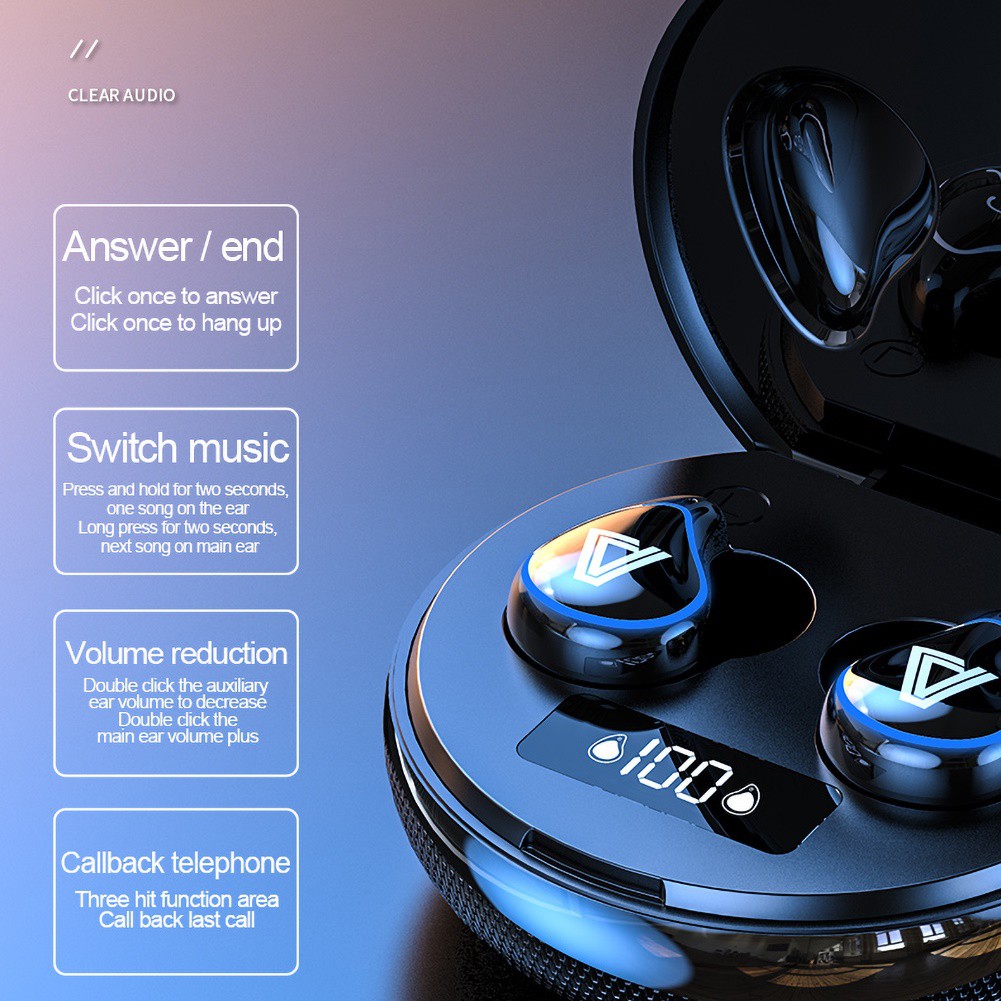 Tai Nghe Bluetooth 5.0 Không Dây Hel + A29 Tws