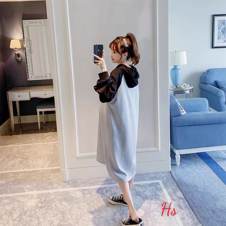 Váy suông có mũ basic,phong cách,trẻ trung,giá tốt nhất thị trường MEMN 801