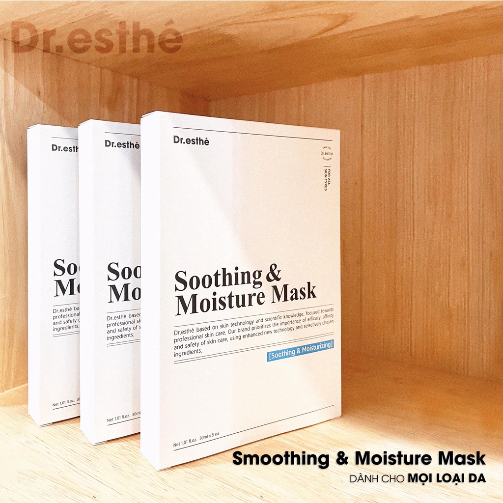 Dr.Esthé Soothing & Moisture Mask Mặt Nạ Cấp Ẩm Kháng Bụi Mịn Thanh Lọc Da
