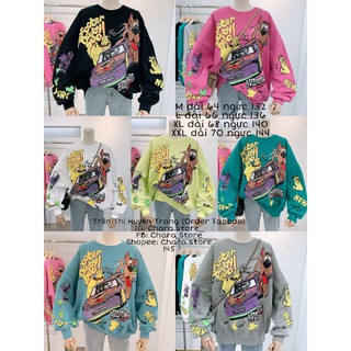 [SẴN] Áo nỉ sweater ScoobyDoo nỉ da cá