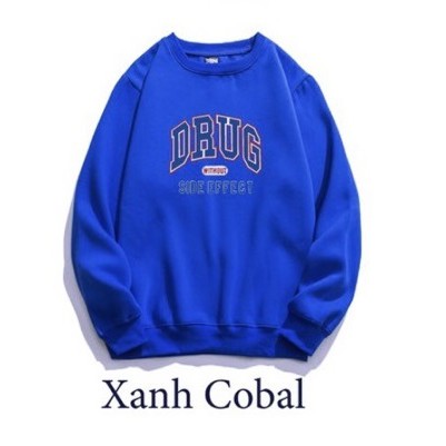 ÁO SWEATER CỔ TRÒN DÀI TAY NAM NỮ NỈ POLY DRUG