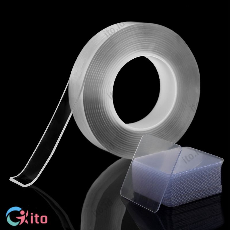 Cuộn Băng Keo Nano Hai Mặt Dính Tường Chịu Lực Tốt 2020
